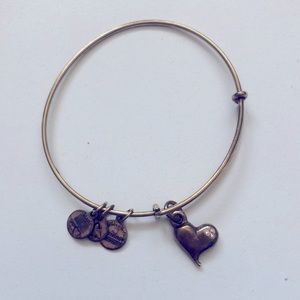 ALEX AND ANI gold heart bracelet